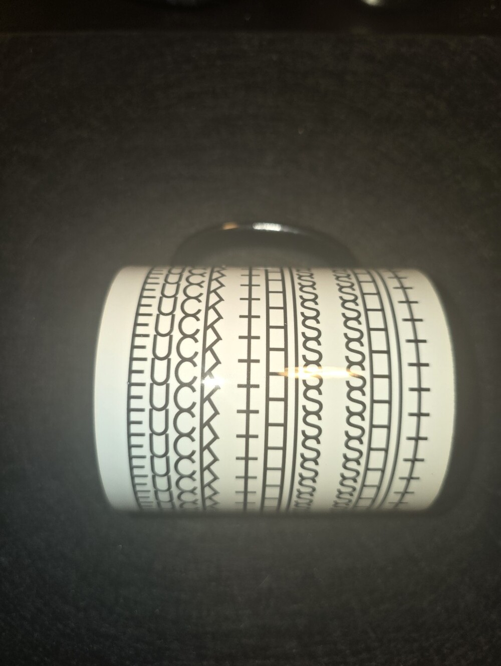 Office Mug with Bold Black Quote - Hidden Message